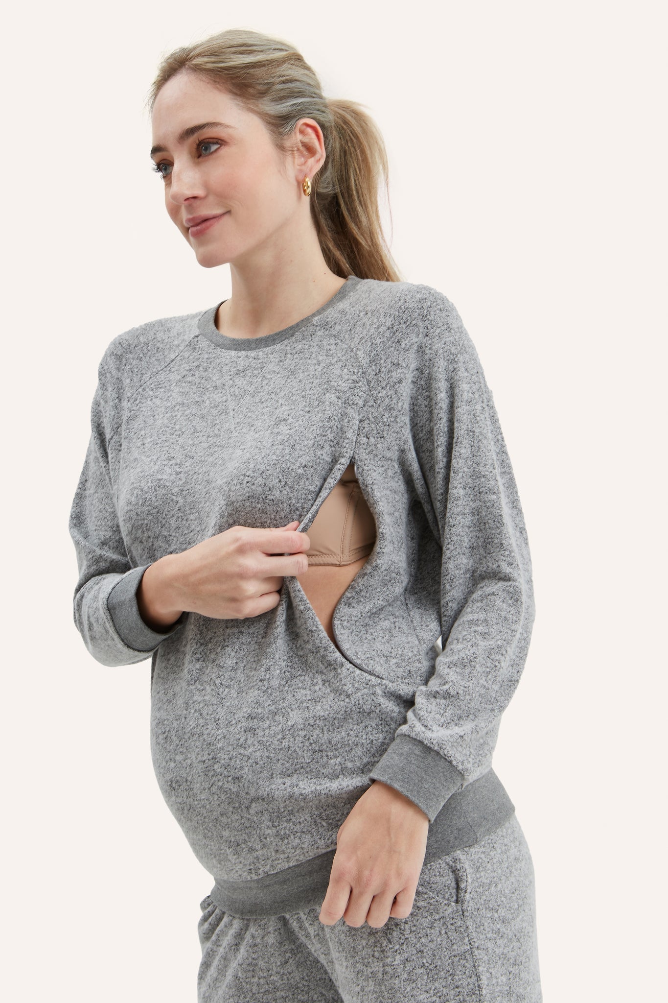 Heart On My Sleeve Nursing Sweatshirt – NOM Maternity