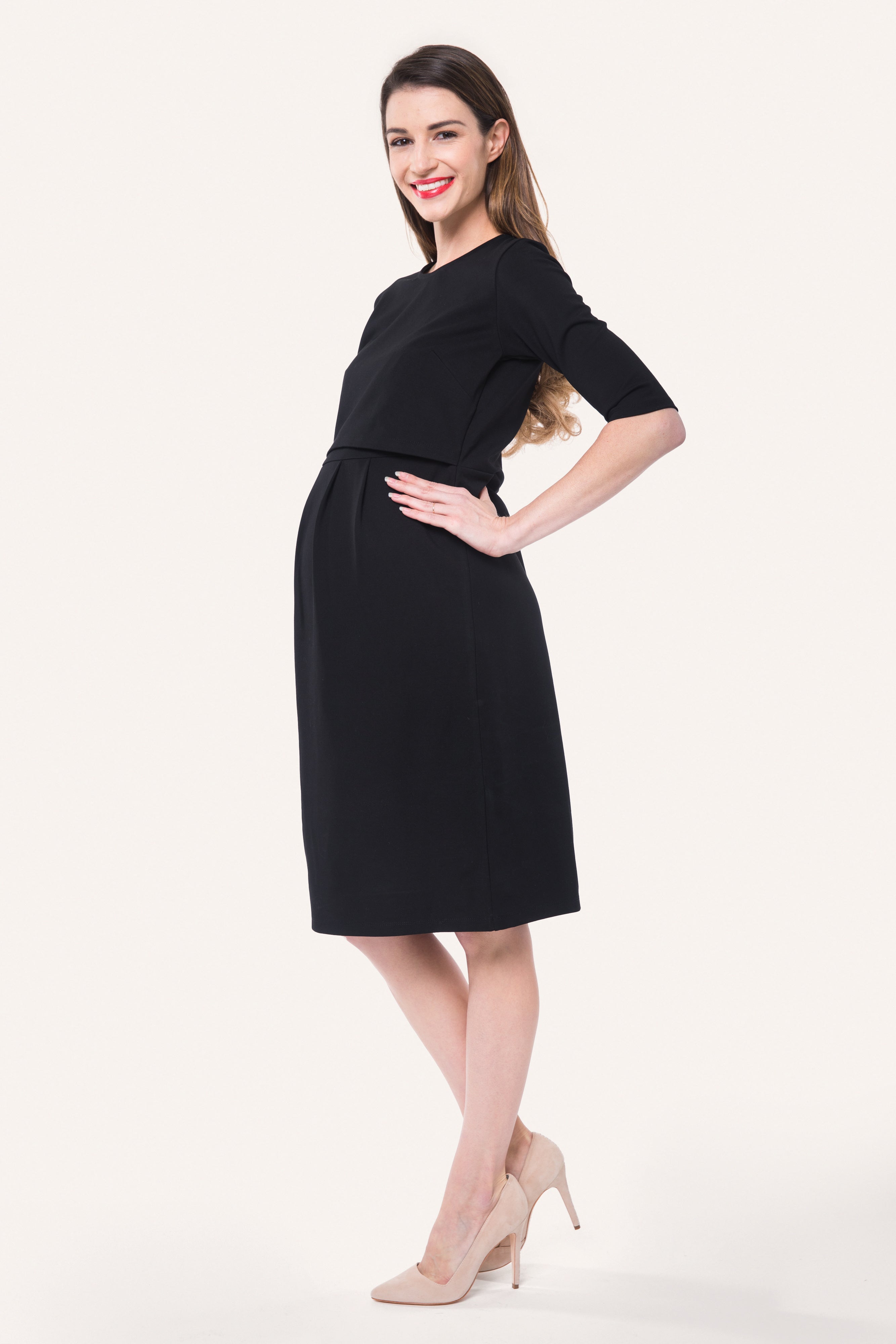 Valentina Maternity + Nursing Ponte Dress
