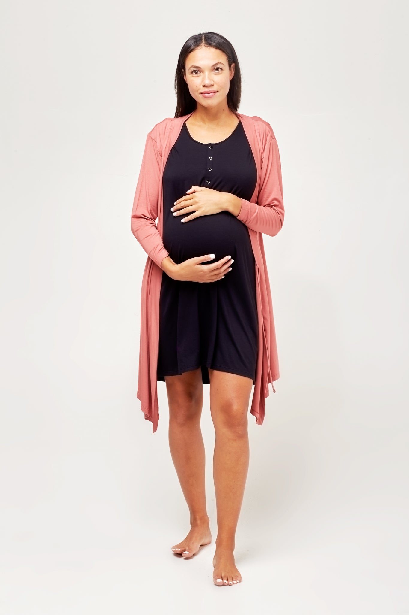 Second Skin Maternity Robe – NOM Maternity
