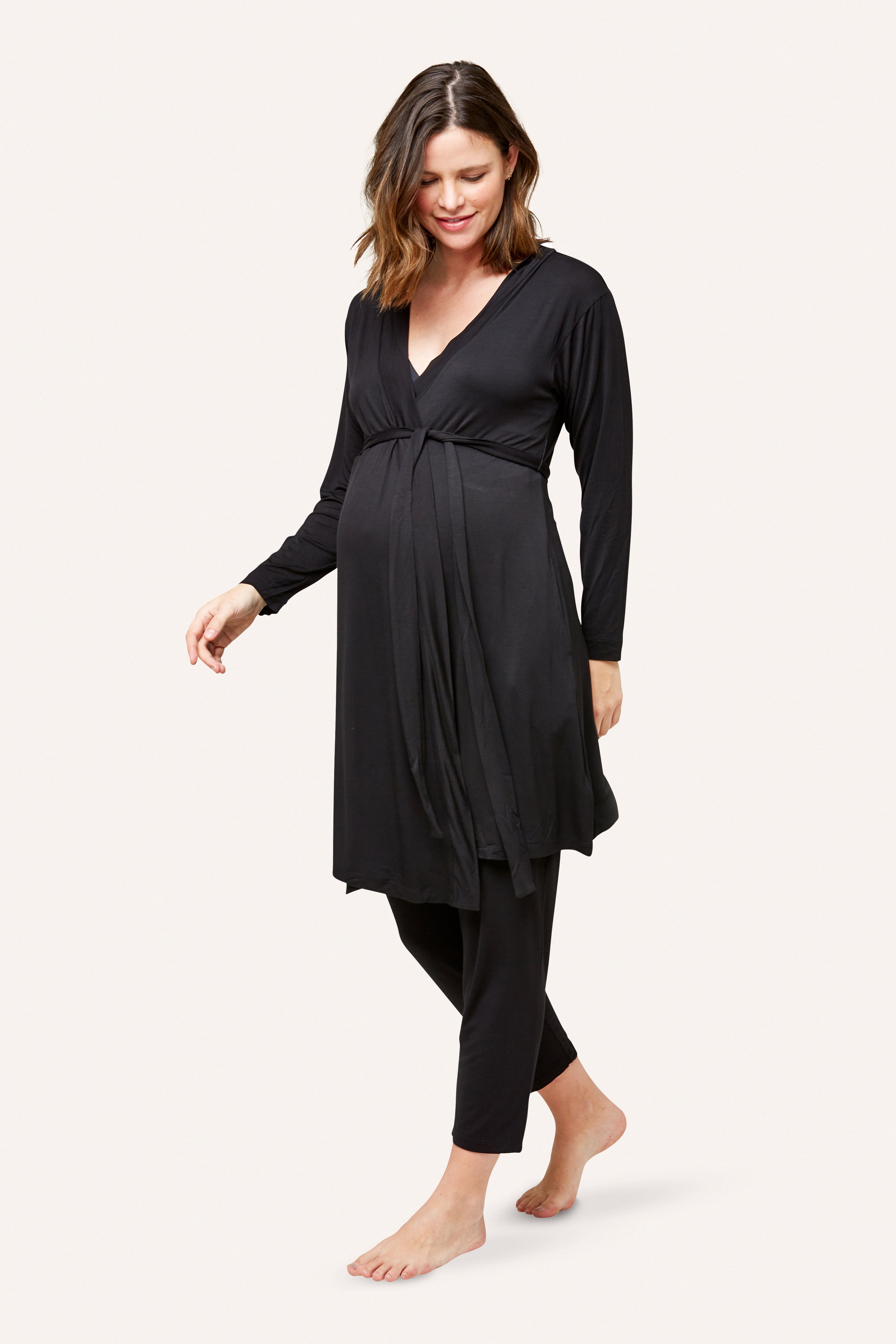 Leopard Labor Delivery Robe Nursing Nightgown – Glamix Maternity