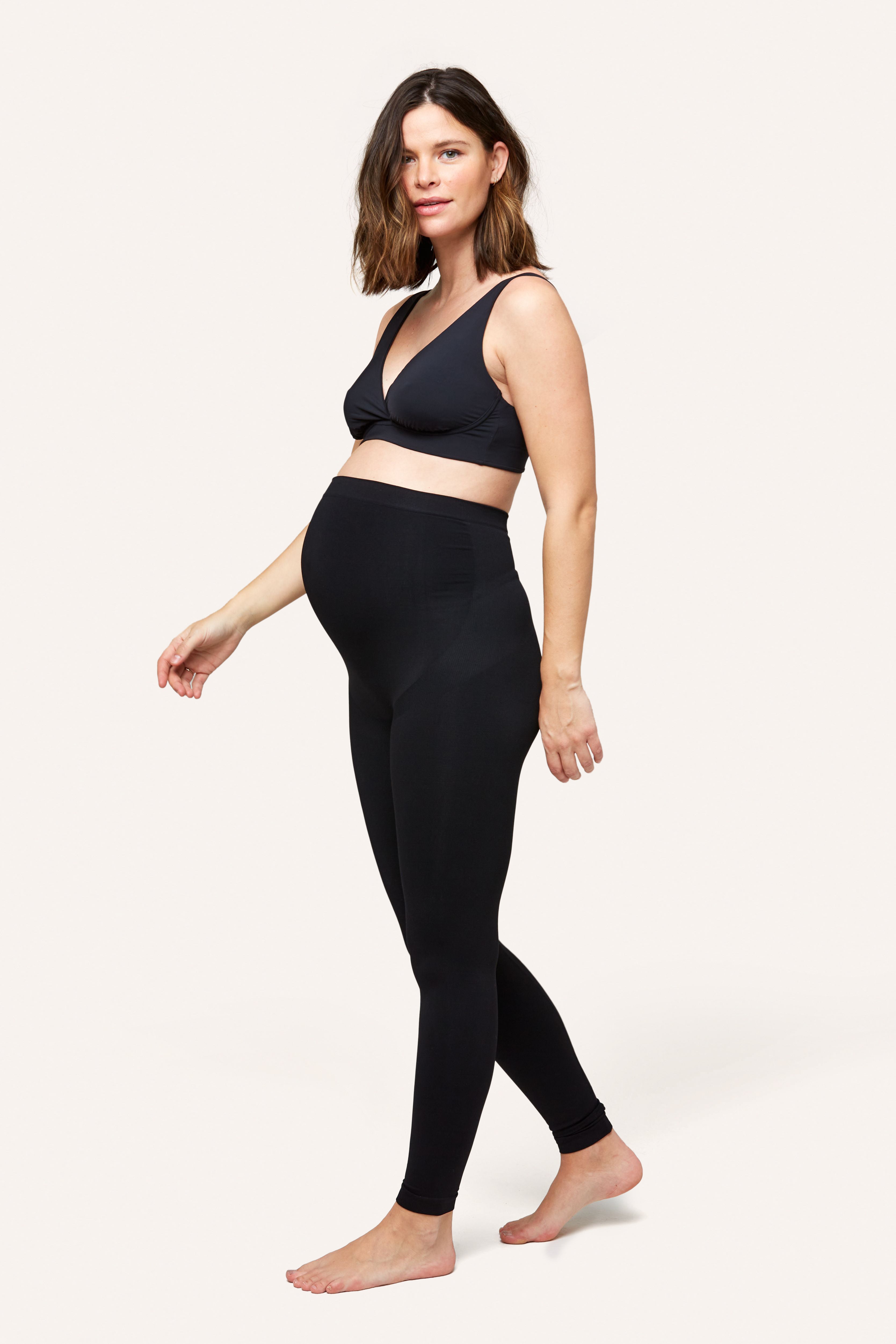 NOTHING FITS BUT Women's Classic Seamless Maternity Leggings, Belly Support  Pants, Everyday Maternity Pants, Black wear, S at  Women's Clothing  store