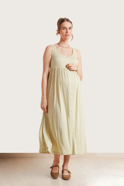 white spaghetti strap dress flowy Rosabel Spaghetti Strap Fluted Hem Dress White main image 0