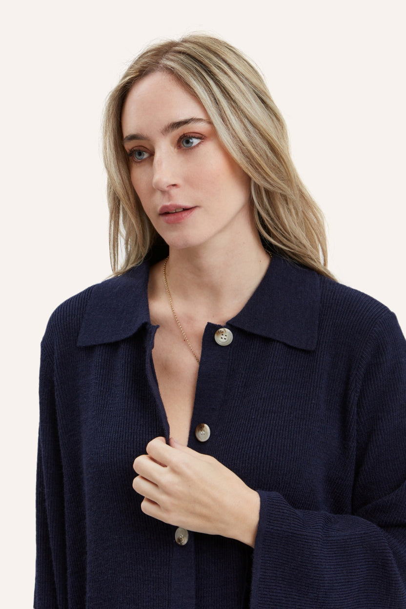 NOM Maternity Thomasine Ribbed Sweater Cardigan